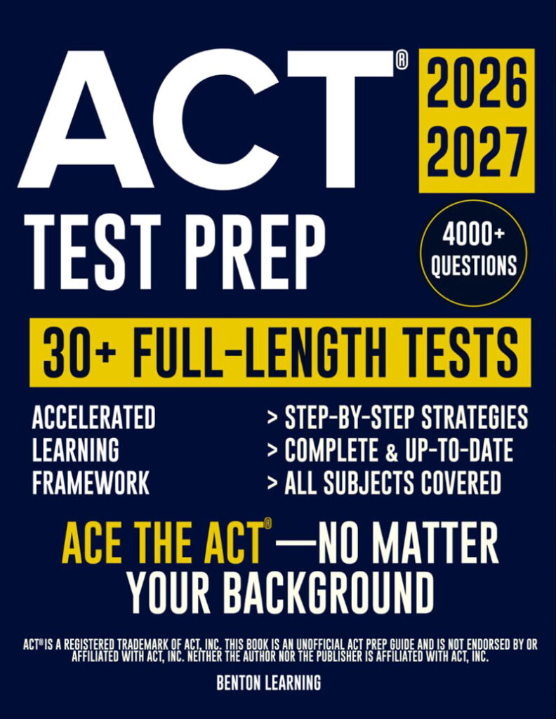 best ACT prep books 2026 ! ACT Test Prep 30+ Full Lenght Tests
